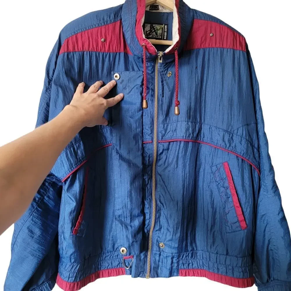 Vintage 90's Y2K River Edge RE Sport Tracksuit Windbreaker Coay Jacket Size PS